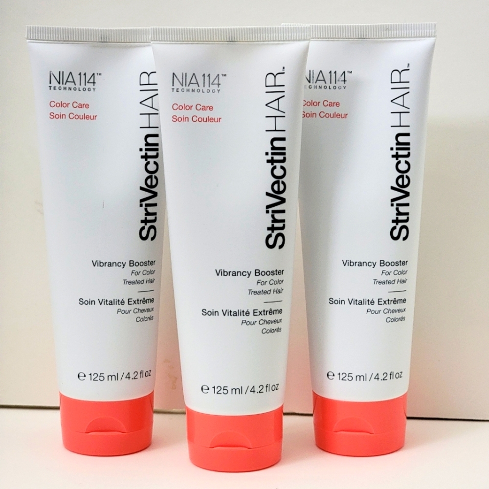 3 pk StriVectin HAIR NIA 114 Vibrancy Booster for Color Treated Hair 4.2 fl oz